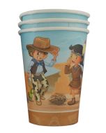 gobelets cowboy indien