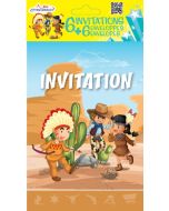 invitations cowboy indien
