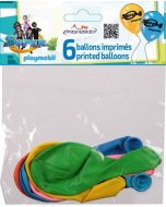 6 ballons latex - Super 4