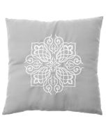 Coussin porte alliances thème oriental - argent