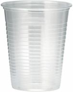 Verres à bière en plastique - transparent x 50