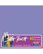 Serviettes soft touch - Améthyste