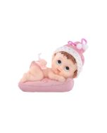 Figurine Baptême Fille Coussin