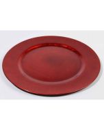 Dessous d’assiette effet marbré Ø 33 cm - Rouge