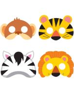 8 masques animaux de la jungle