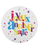  Sticker joyeux anniversaire multicolore