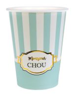 10 gobelets Baby Shower monsieur chou