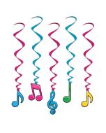 Lot de 5 suspensions notes de musique