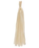 6 tassels beige