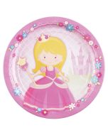 x8 Assiettes en carton Princesse