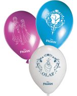 8 ballons Olaf et Reine des Neiges