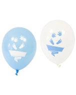 8x Ballon baby shower bleu