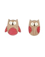 6 Stickers hibou 