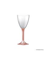 10 verres à pied en plastique - pêche perlé