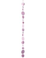 Guirlande cercles 3D roses - 3,6 m