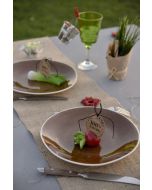 Chemin de table jute naturel luxe prix choc