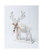 Cerf bois blanc - 18 cm x 23.5 cm