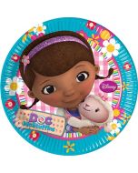 Lot 8 assiettes anniversaire Docteur la Peluche