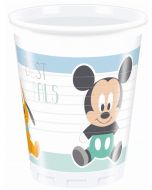 8 gobelets Mickey et Donald baby 200 ml