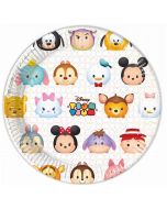 8 Assiettes Tsum Tsum - 23 cm