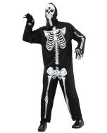 Costume adulte combinaison squelette - Taille unique