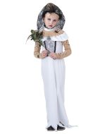 Costume fille mariée zombie luxe - Taille 10/12 ans