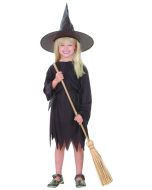 Costume fille sorcière - noir - Taille 4/6 ans