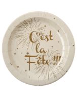 Assiette C'est la Fête x 10