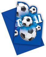 Invitations - Blue Football - x6