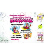 T-shirt femme + stylo "Retraite"