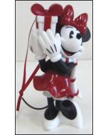 Figurine Minnie et son cadeau à suspendre