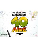 Tablier + stylo "40 ans"