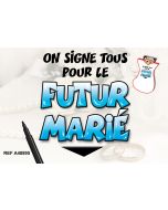 Bavoir dédicace "Futur marié"