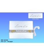 Livre d'Or blanc - Strass