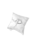 Coussin alliances blanc avec perles