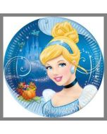 Assiettes Cendrillon 23 cm Ø - x8