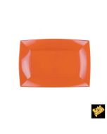 8 assiettes rectangulaire orange