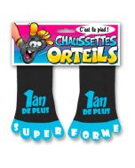 Chaussettes orteils 1 an + Noir