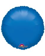 ballon alu bleu rond