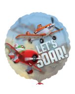 Ballon hélium Planes "let's soar"
