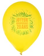 Ballons Joyeux Anniversaire 20 ans