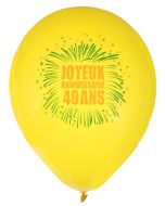 Ballons Joyeux Anniversaire 40 ans