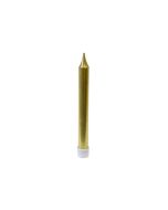 10 bougies lisses or + bobèches