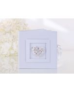 Livre d'or mariage coeur fleur blanc