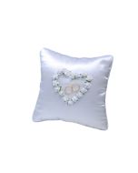 Coussin alliance pochette coeur