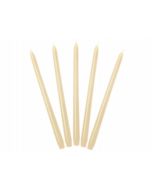 10 bougies flambeau crème mat