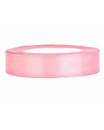 Ruban satin double face 12 mm - rose