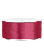 Ruban satin fuchsia – 25 mm x 25m