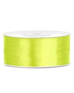 Ruban satin vert néon – 25 mm x 25m