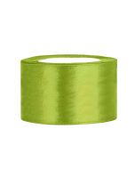 Ruban satin 38 mm - vert pomme